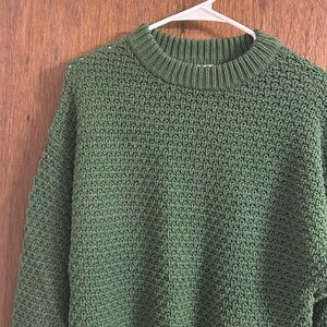 Green Target Sweater
